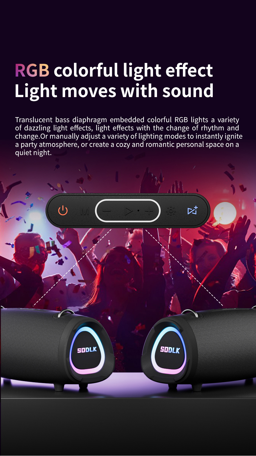Column Bass wireless speaker T90K(图1) 1.jpg